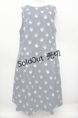 画像1: Franche Lippee / スノードームノースリワンピース 3L 紺 S-25-12-28-023-LO-OP-HR-ZS