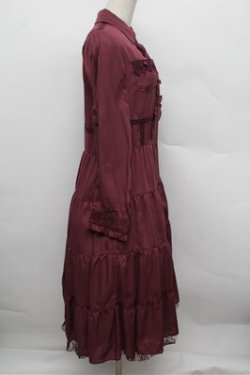 画像2: axes femme / ファーティペット付ロングシャツワンピース  パープル S-25-12-28-026-AX-OP-HR-ZS