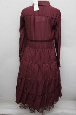 画像3: axes femme / ファーティペット付ロングシャツワンピース  パープル S-25-12-28-026-AX-OP-HR-ZS