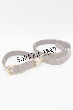 画像1: Q-pot. / Bitter Chocolate Dog Leash ＆Collar  ブラウン S-25-12-29-004-QP-BG-HR-ZS