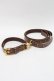 画像1: Q-pot. / Bitter Chocolate Dog Leash ＆Collar  ブラウン S-25-12-29-004-QP-BG-HR-ZS (1)