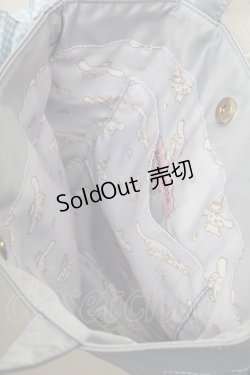 画像4: Maison de FLEUR / シナモロールみるくミニダブルリボントートバッグ  サックス S-25-12-29-028-LO-BG-AS-ZS