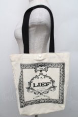 画像1: LIEF / プリントトートバッグ  アイボリー S-25-12-29-032-LO-BG-HR-ZTK042 (1)