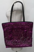 Jean Paul GAULTIER / ミラーデザインハンドバッグ  パープル S-25-12-29-035-GO-BG-AS-ZS