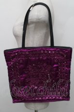 画像1: Jean Paul GAULTIER / ミラーデザインハンドバッグ  パープル S-25-12-29-035-GO-BG-AS-ZS (1)