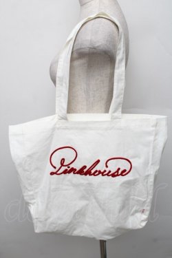 画像1: PINK HOUSE / ロゴバッグ  白 S-25-12-29-036-LO-JA-HR-ZS