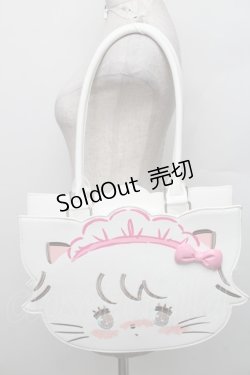 画像1: axes femme Kawaii / ムースのおかおトートバッグ  白 S-25-12-29-037-AX-BG-AS-ZS