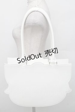 画像2: axes femme Kawaii / ムースのおかおトートバッグ  白 S-25-12-29-037-AX-BG-AS-ZS