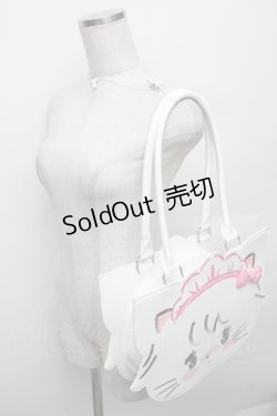 画像3: axes femme Kawaii / ムースのおかおトートバッグ  白 S-25-12-29-037-AX-BG-AS-ZS