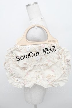 画像1: PINK HOUSE / ティーカッププリントハンドルバッグ  オフ S-25-12-29-038-LO-BG-AS-ZS