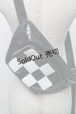 画像2: Candy Stripper / ボディバッグ  黒ｘ白 S-25-12-29-039-PU-CO-AS-ZS