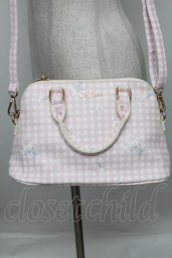 画像1: LIZ LISA / ギンガム2wayバッグ  ピンク S-25-12-29-041-LO-BG-HR-ZS