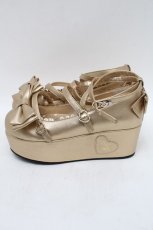 画像2: Angelic Pretty / Dreamyシューズ S ゴールド S-25-12-29-016-AP-SH-SA-ZS (2)