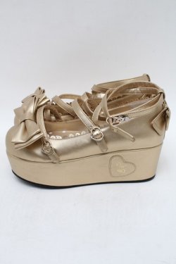 画像2: Angelic Pretty / Dreamyシューズ S ゴールド S-25-12-29-016-AP-SH-SA-ZS