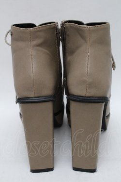 画像3: EATME / スクエアレースアップブーツ S ベージュ S-25-12-29-020-LO-SH-AS-ZS