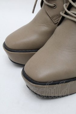 画像4: EATME / スクエアレースアップブーツ S ベージュ S-25-12-29-020-LO-SH-AS-ZS