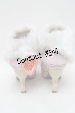 画像3: BABY,THE STARS SHINE BRIGHT / BABYねこ足ファーブーティー M ピンクＸ白 S-25-12-29-021-BA-SH-SA-ZS