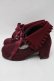 画像2: axes femme / 襟風折り返しブーティー  ワイン S-25-12-29-023-AX-SK-HR-ZS (2)
