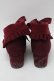 画像3: axes femme / 襟風折り返しブーティー  ワイン S-25-12-29-023-AX-SK-HR-ZS (3)