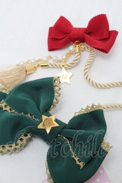 画像3: Angelic Pretty / カーニバルサテンブローチ  グリーン S-25-12-29-003-AP-ZA-HR-ZS