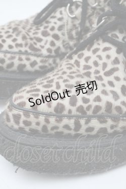 画像4: GEORGECOX / レオパード柄ラバーソール  ベージュ S-25-12-29-026-PU-SH-HR-ZS
