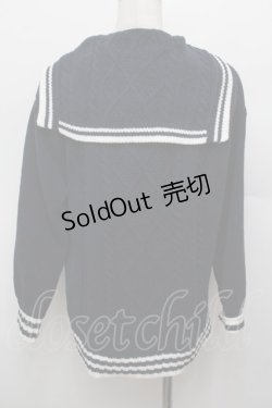 画像2: mezzo piano / セーラーニット  紺 S-25-12-30-030-LO-TO-AS-ZS