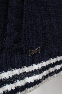 画像3: mezzo piano / セーラーニット  紺 S-25-12-30-030-LO-TO-AS-ZS