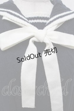 画像4: mezzo piano / セーラーニット  紺 S-25-12-30-030-LO-TO-AS-ZS