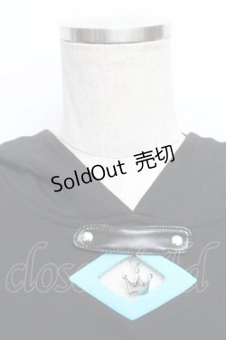 画像3: IRO+IRO / 儚げスポーティーな空色猫耳パーカー  黒ｘサックス S-25-12-30-036-LO-TO-AS-ZS