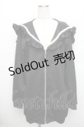 F.F.T collection / セーラー襟パーカー  黒ｘ白 S-25-12-30-038-GO-TO-HR-ZS