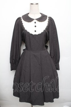 画像1: Innocent World / スカラップヨークレースワンピース M グレー S-25-12-30-041-IW-OP-HR-ZS