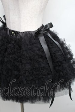 画像3: pain / チュールティアードミニスカート  黒 S-25-12-30-049-LO-SK-AS-ZS