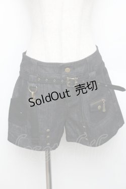 画像1: Desoro Works / 琉球浪漫物語しょーとぱんつ  ブラックデニム S-25-12-30-056-PU-PA-AS-ZS