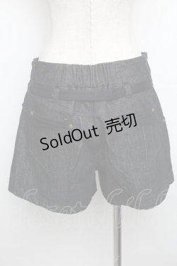 画像2: Desoro Works / 琉球浪漫物語しょーとぱんつ  ブラックデニム S-25-12-30-056-PU-PA-AS-ZS