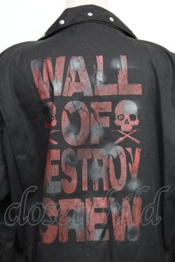 画像3: DESTROY狂 / バックプリントオールインワン  黒 S-25-12-30-057-PU-TS-HR-ZS