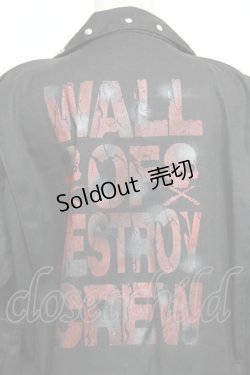 画像3: DESTROY狂 / バックプリントオールインワン  黒 S-25-12-30-057-PU-TS-HR-ZS