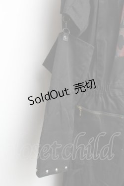 画像4: DESTROY狂 / バックプリントオールインワン  黒 S-25-12-30-057-PU-TS-HR-ZS