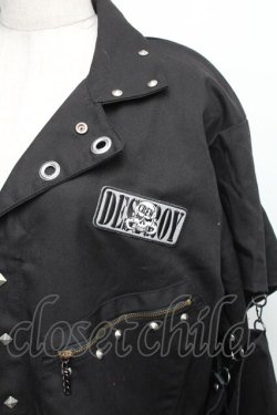 画像5: DESTROY狂 / バックプリントオールインワン  黒 S-25-12-30-057-PU-TS-HR-ZS