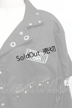 画像5: DESTROY狂 / バックプリントオールインワン  黒 S-25-12-30-057-PU-TS-HR-ZS