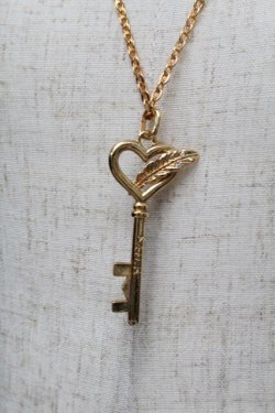 画像1: MILK / キーロゴネックレス  ゴールド S-25-12-30-007-ML-AC-AS-ZS