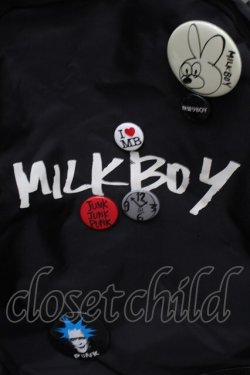 画像2: MILKBOY / ロゴリュック  黒 S-25-12-30-010-MB-BG-AS-ZS