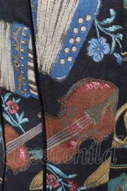 画像3: Jane Marple / 楽器ゴブランビスチェ  黒 S-25-12-30-012-JM-TO-AS-ZS