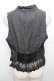 画像3: axes femme / 裾レースベスト  黒 S-25-12-30-013-AX-BL-HR-ZS (3)