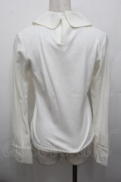 画像3: Heart E / デザイン襟カットソー  白 S-25-12-30-016-LO-TO-AS-ZS