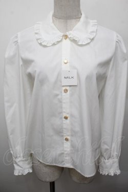 画像3: MILK / アクセサリーケープブラウス  白 S-25-12-30-017-ML-BL-AS-ZS