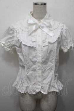 画像1: Angelic Pretty / ヨーク襟ブラウス  白 S-25-12-30-018-AP-TO-HR-ZS