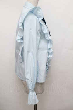 画像2: MILK / フリルブラウス  サックス S-25-12-30-020-ML-BL-AS-ZS