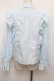画像3: MILK / フリルブラウス  サックス S-25-12-30-020-ML-BL-AS-ZS (3)