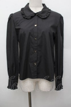 画像3: MILK / アクセサリーケープブラウス  黒 S-25-12-30-023-ML-BL-AS-ZS