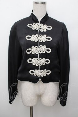 画像1: RoseMarie seoir / シャイナボタンシャツ  黒 S-25-12-30-024-LO-TO-AS-ZS